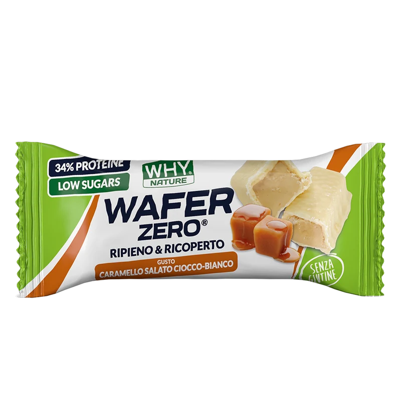 Whynature Wafer Zero Gusto Caramello Salato Cioccolato Bianco 35g