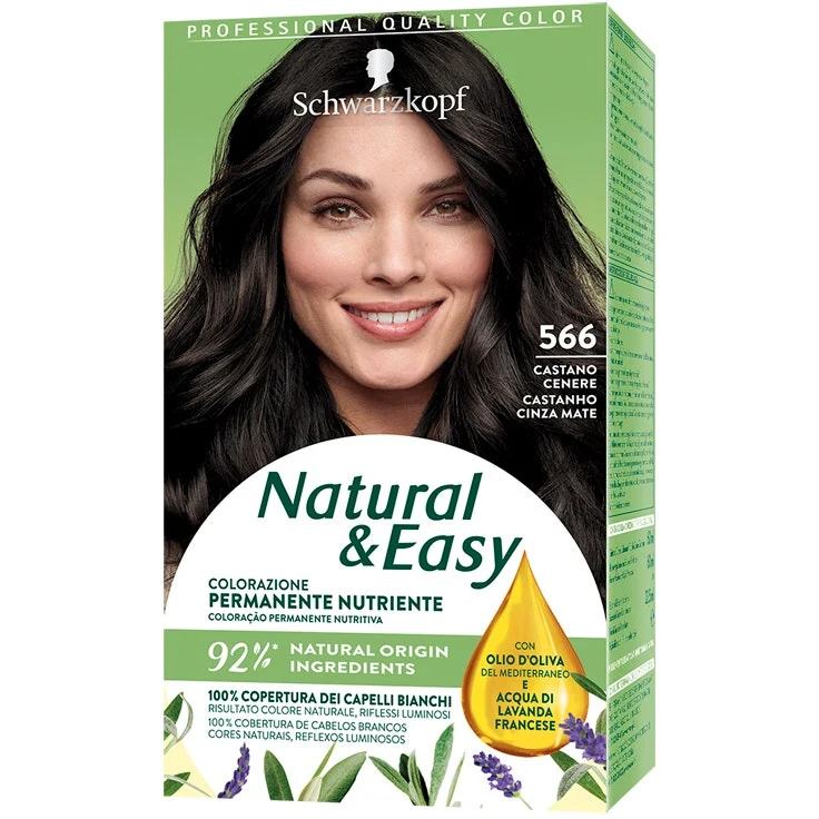 Schwarzkopf Natural Easy Tinta Capelli 566 Castano Cenere