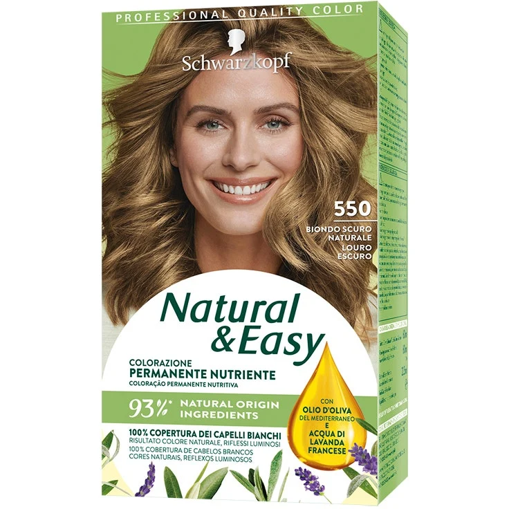 Schwarzkopf Natural Easy Tinta Capelli 550 Biondo Scuro Naturale