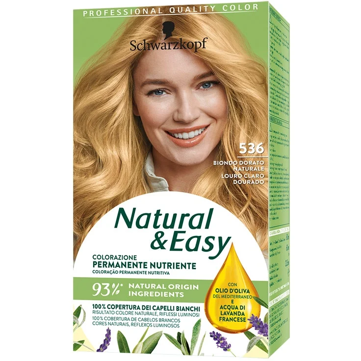 Schwarzkopf Natural Easy Tinta Capelli 536 Biondo Dorato