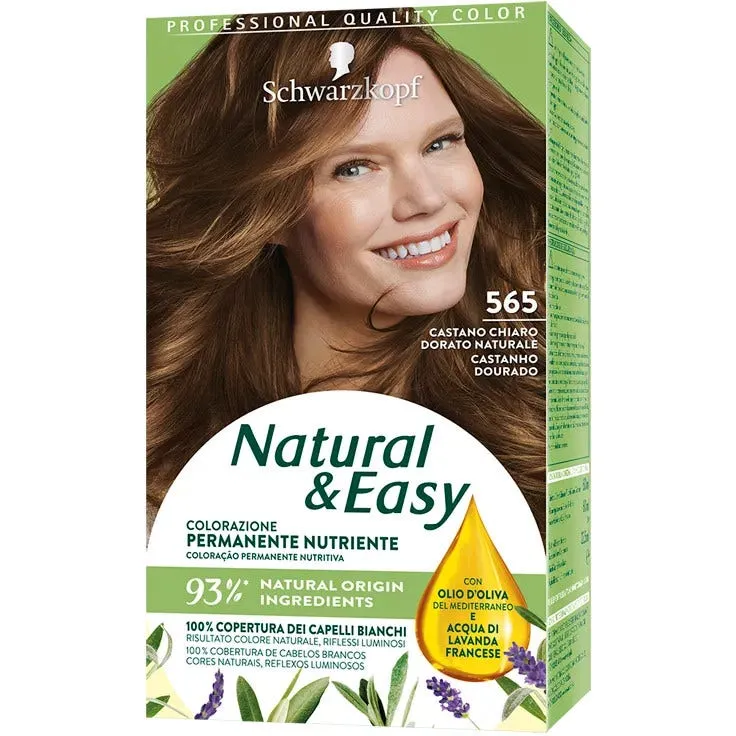 Schwarzkopf Natural Easy Tinta Capelli 565 Castano Chiaro Dorato Naturale