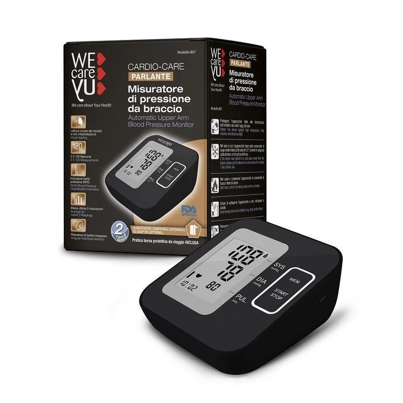 Wecareyu Cardio-Care Misuratore Pressione Da Braccio Parlante