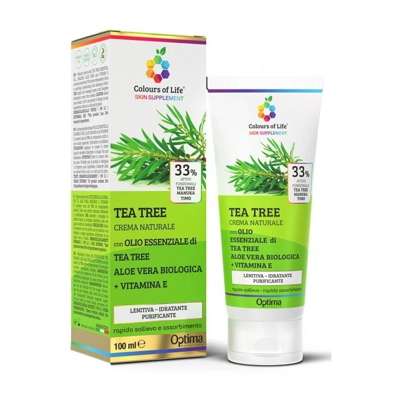 Optima Natural Tea Tree Crema lenitiva idratante e purificante 100ml