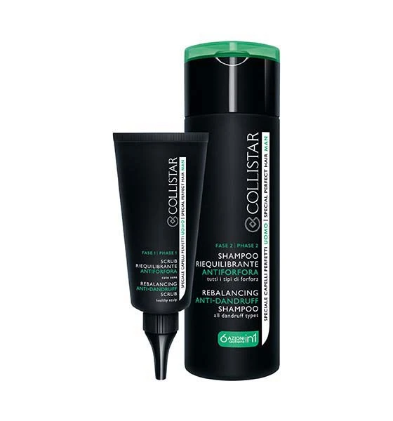 Uomo Trattamento Anti Forfora 2 Fasi Scrub + Shampoo