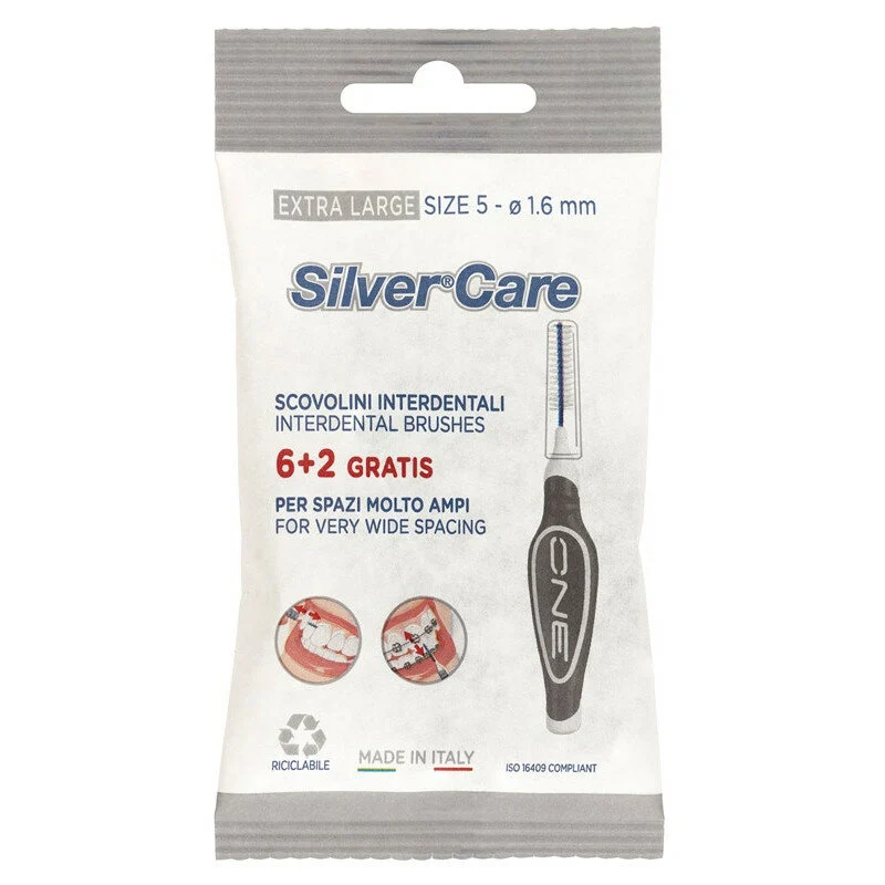 Silver Care Extra Large Size 5 scovolino interdentale 8 pezzi