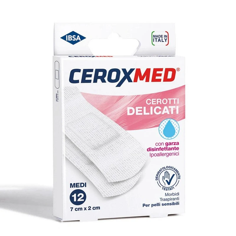 Ceroxmed Cerotti Delicati Medi 12 Pezzi