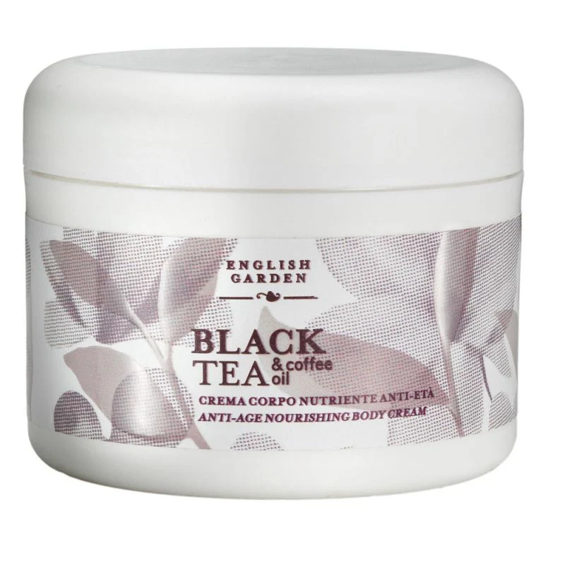 English Garden Crema Corpo Nutriente Anti Età' Black Tea And Coffee Oil