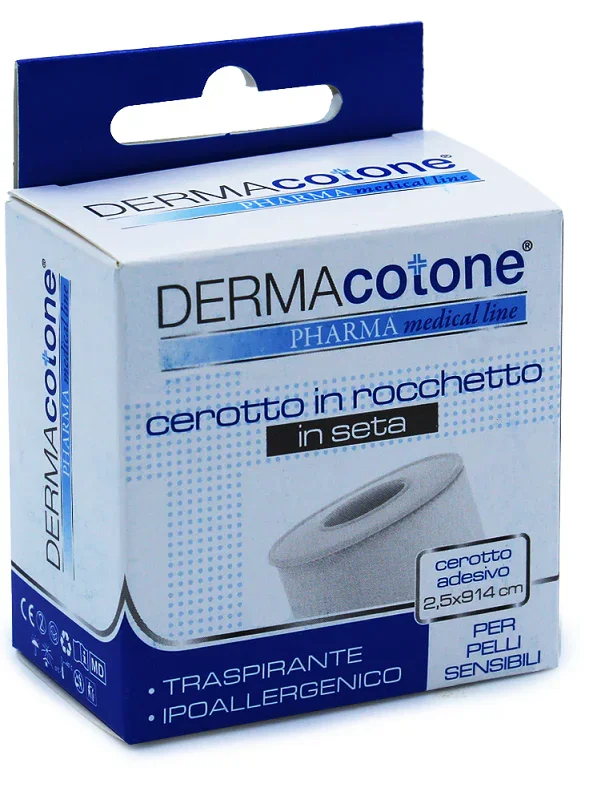 CEROTTO ROCCHETTO IN SETA DERMACOTONE BIANCO 2,5X914CM 1 PEZZO
