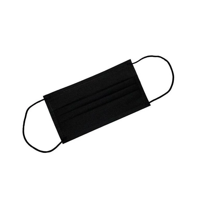 Mascherina chirurgica monouso adulto colore nero 10 pezzi