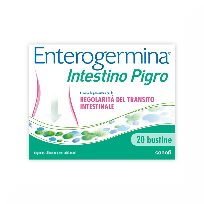 Enterogermina Intestino Pigro Fermenti Lattici Probiotici Prebiotici Integratore Regolarità Intestinale 20 Bustine