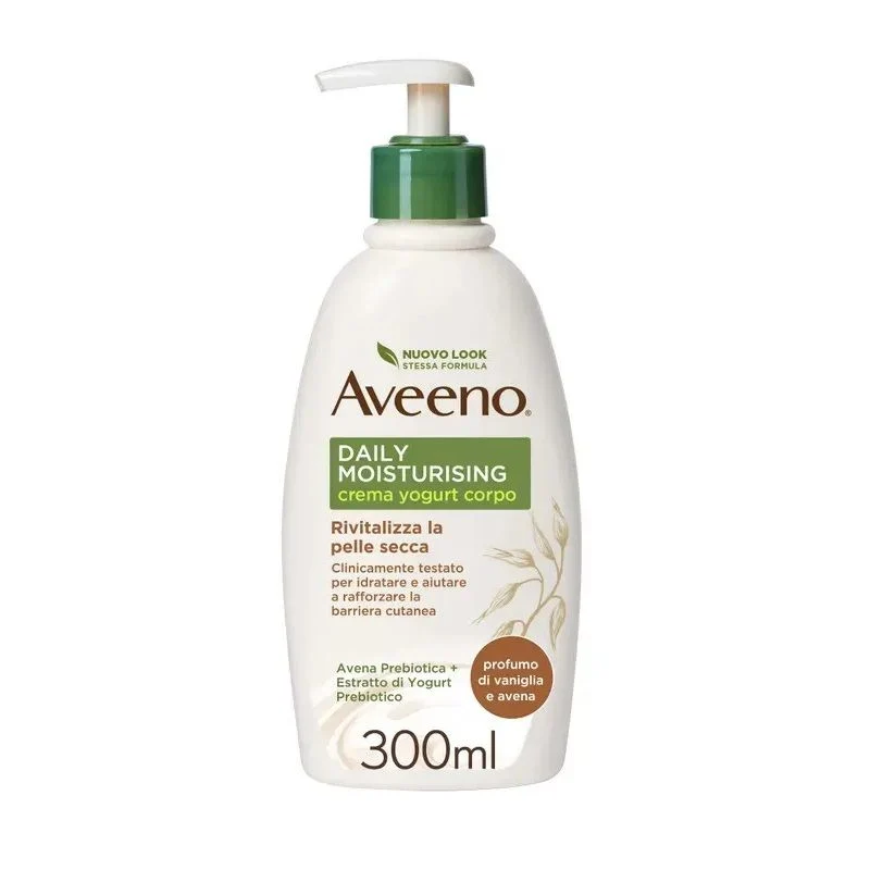 Aveeno Daily Moisturising Crema Corpo Idratante Yogurt Vaniglia & Avena 300ml