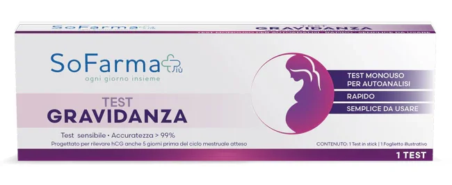 TEST AUTODIAGNOSTICO GRAVIDANZA SOFARMAPIU'