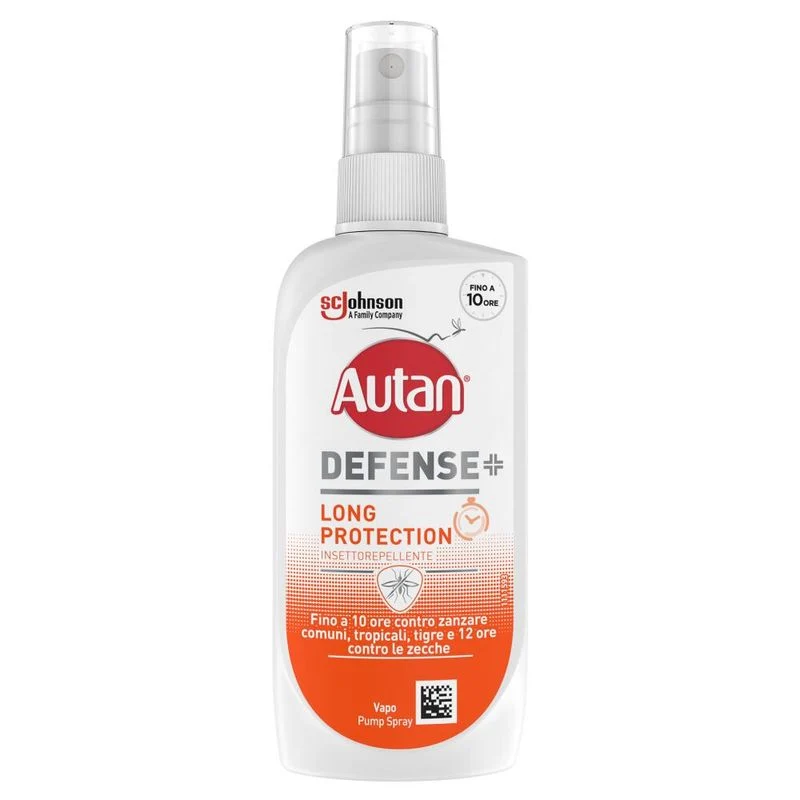 Autan Defense Long Protection Spray Antizanzare Tafani E Zecche Insetto Repellente 100ml