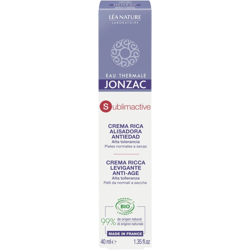 Eau Thermale Jonzac Crema Ricca Levigante Anti-Age Sublimactive Viso 40ml