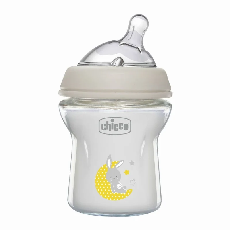 Chicco Biberon In Vetro Natural Feeling Flusso Lento 0 Mesi+ 150ml