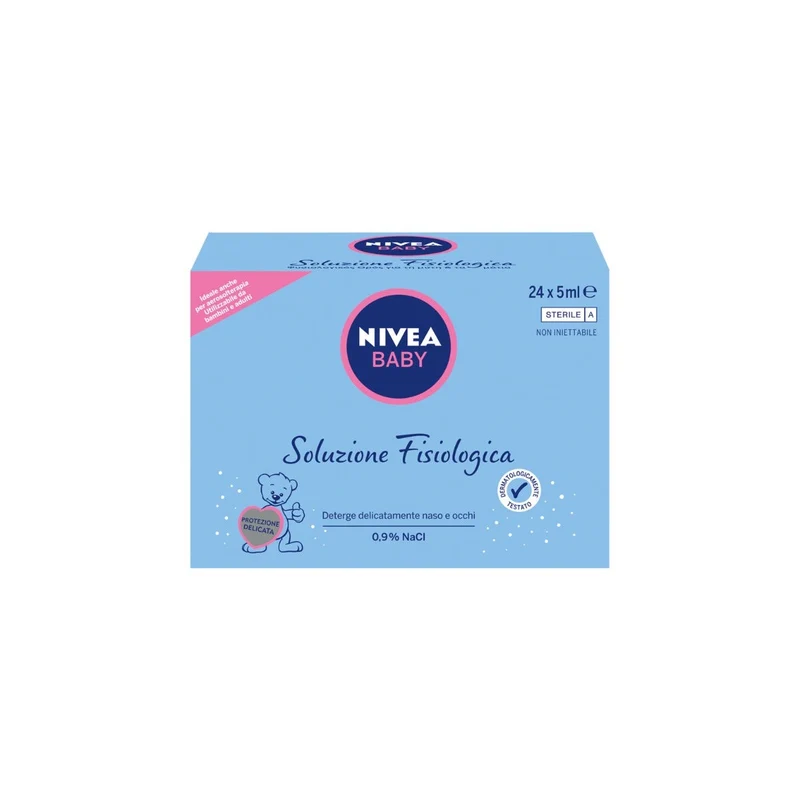 Nivea Baby Soluzione Fisiologica Salina Per Pulizia Mucose Nasali 120ml