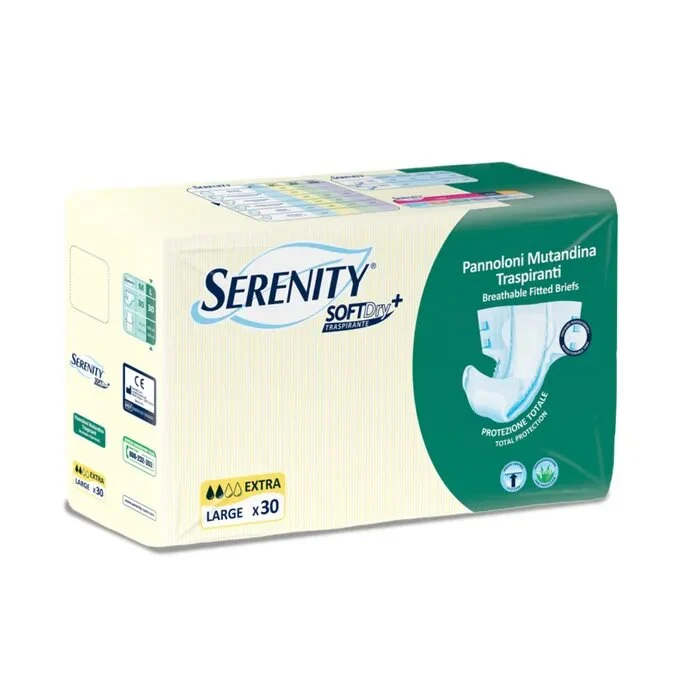 Serenity Soft Dry+ Pannolone Mutandina Taglia L Extra 30 Pezzi