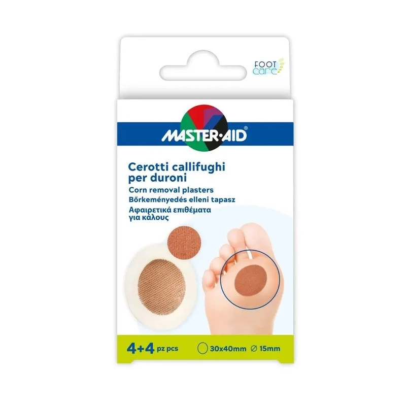 Master Aid Foot Care cerotti callifughi per duroni 4 + 4 pezzi