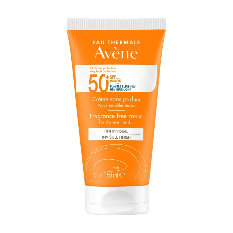Avène Crema Senza Profumo SPF 50+ Solare Viso 50ml Protezione