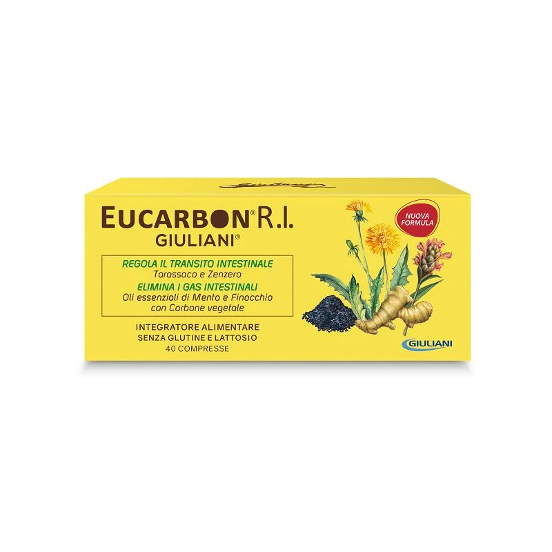 Giuliani Eucarbon R.I. per il benessere intestinale 40 compresse