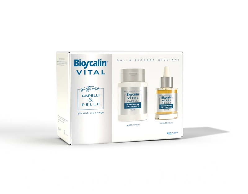 Bioscalin Vital Sistema Maschera Capelli 100ml + Siero Viso&Collo 30ml