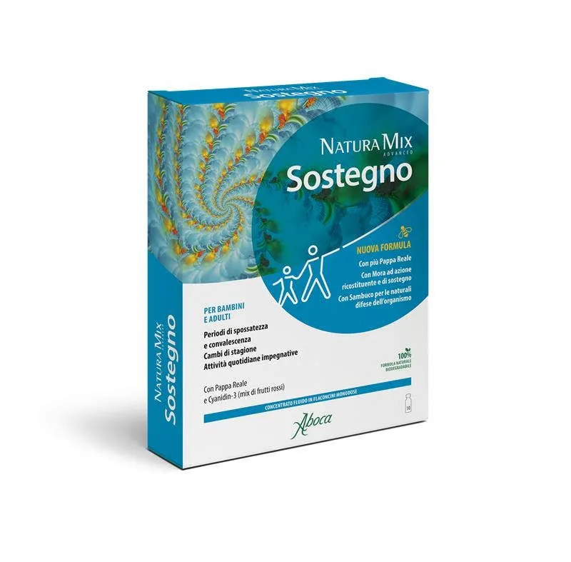 Aboca Natura Mix Advanced Sostegno 10 Flaconcini Da 15ml