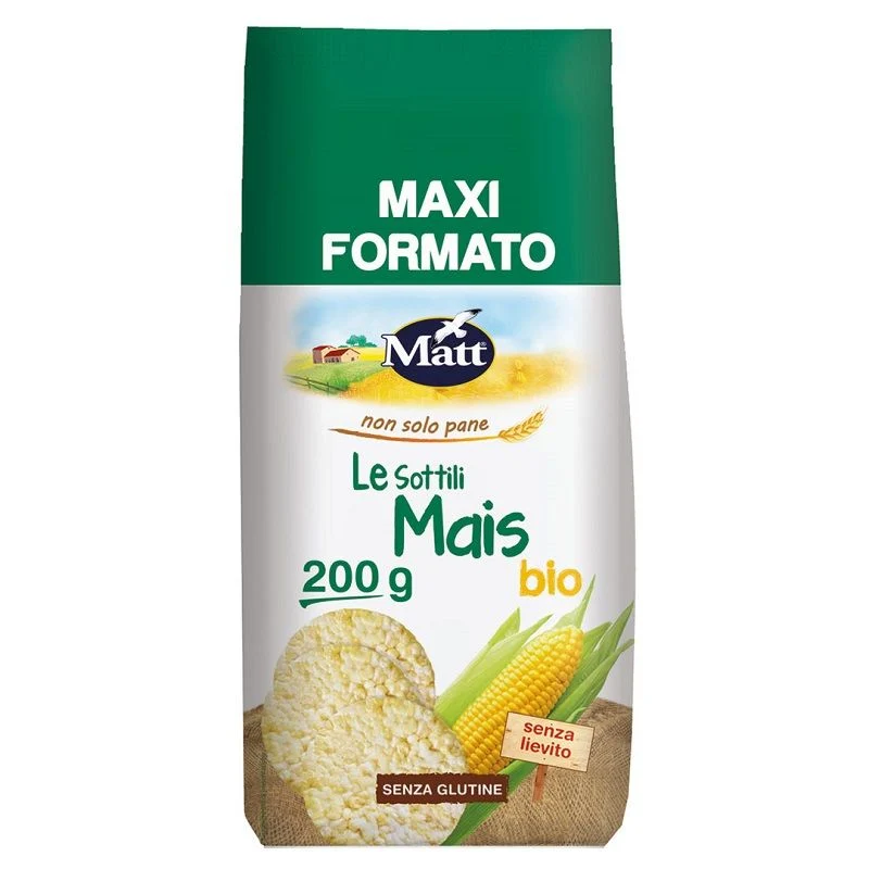 Matt Le Sottili Mais gallette di mais bio 200g