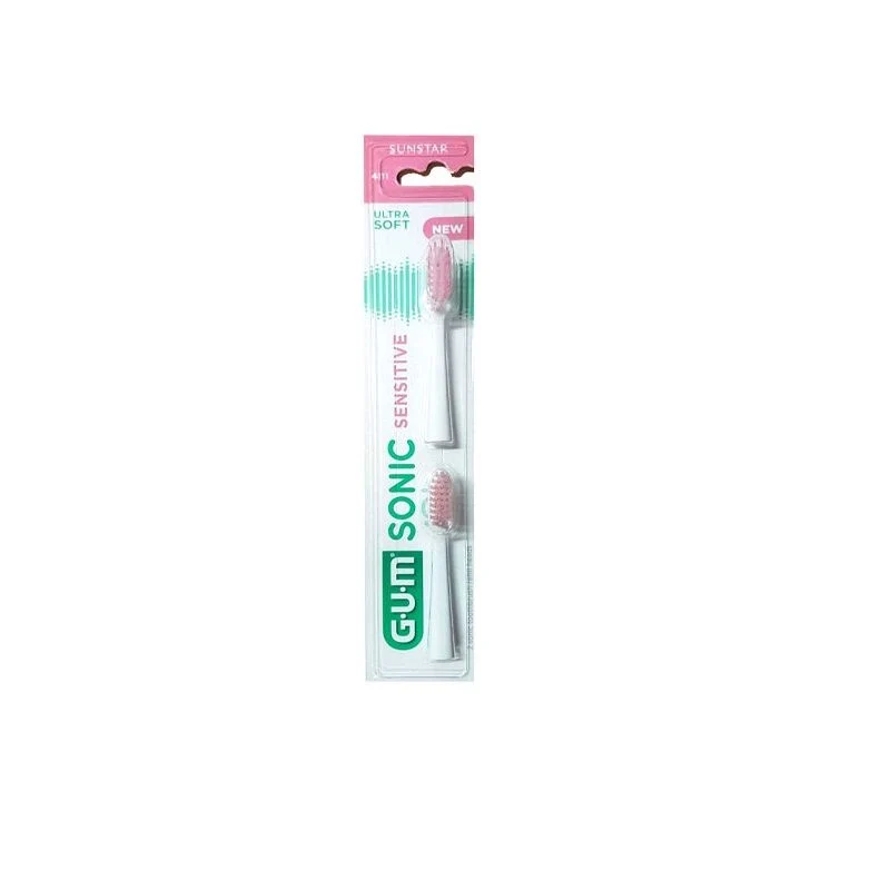 Gum Sonic Sensitive Ultra Soft testine di ricambio 2 pezzi