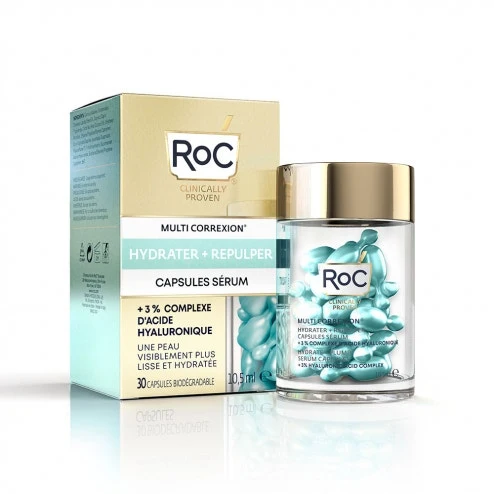 Roc Multi Correxion Hydrate & Plump Siero Viso 30 Capsule