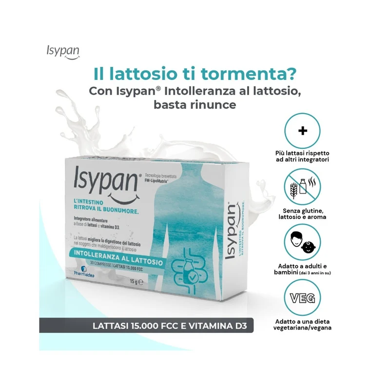 Isypan Intolleranza Lattosio 30 Compresse