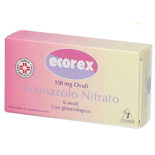 ECOREX 6 OVULI VAGINALI 150 MG