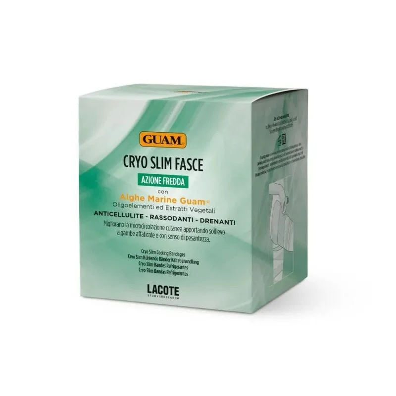 Guam Cryo Slim Fasce ad azione fredda anticellulite 5,5mx10cm 2 pezzi