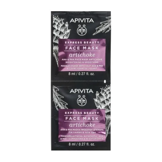 Apivita Express Beauty Maschera Viso Schiarente E Levigante Con AHA E PHA 2x8ml