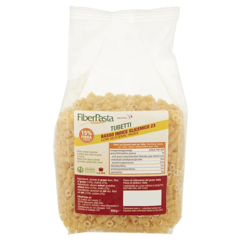 FiberPasta Tubetti Da Brodo 400g