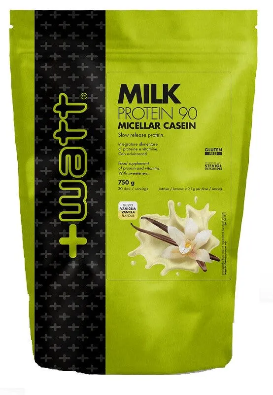 +Watt Milk Protein 90 Doypack Gusto Vaniglia 750g