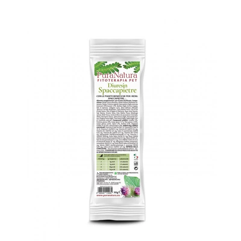 PuraNatura Diuresin Spaccapietre Integratore Per Gatti Adulti 50g
