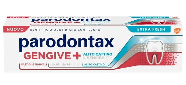 Parodontax Dentifricio Gengive+ Contro Fastidi Gengivali E Denti Sensibili Extra Fresh 75ml