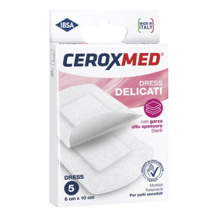 Ceroxmed Compresse Dress Cerotti Delicati 6x10 cm 5 Pezzi