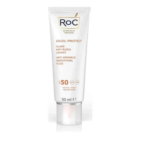 ROC FLUIDO SOLARE VISO SPF 50+ ANTI-RUGHE LEVIGANTE 50 ML