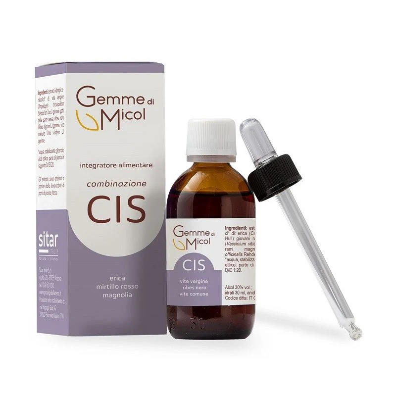 Gemme di Micol combinazione Cis integratore utile per contrastare la cistite 30ml