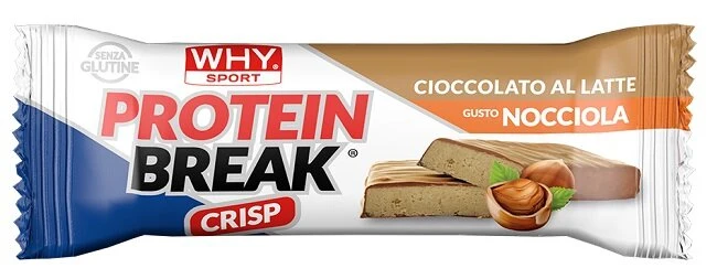 Why Sport Protein Break Crisp Barretta Cioccolato Al Latte E Nocciola 30g