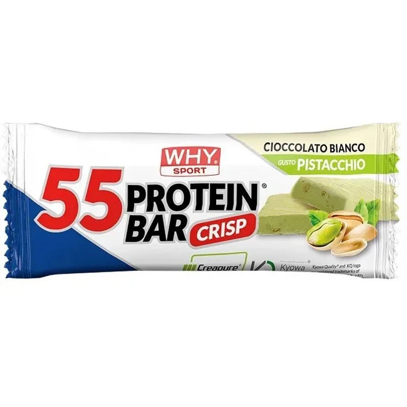 Why Sport Barretta Proteica 55 Cioccolato Bianco e Pistacchio 55g