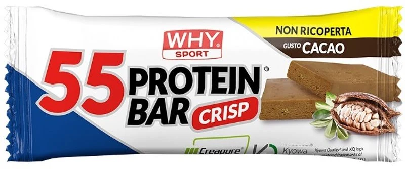 Why Sport Barretta Proteica 55 Non Ricoperta Cacao 55g