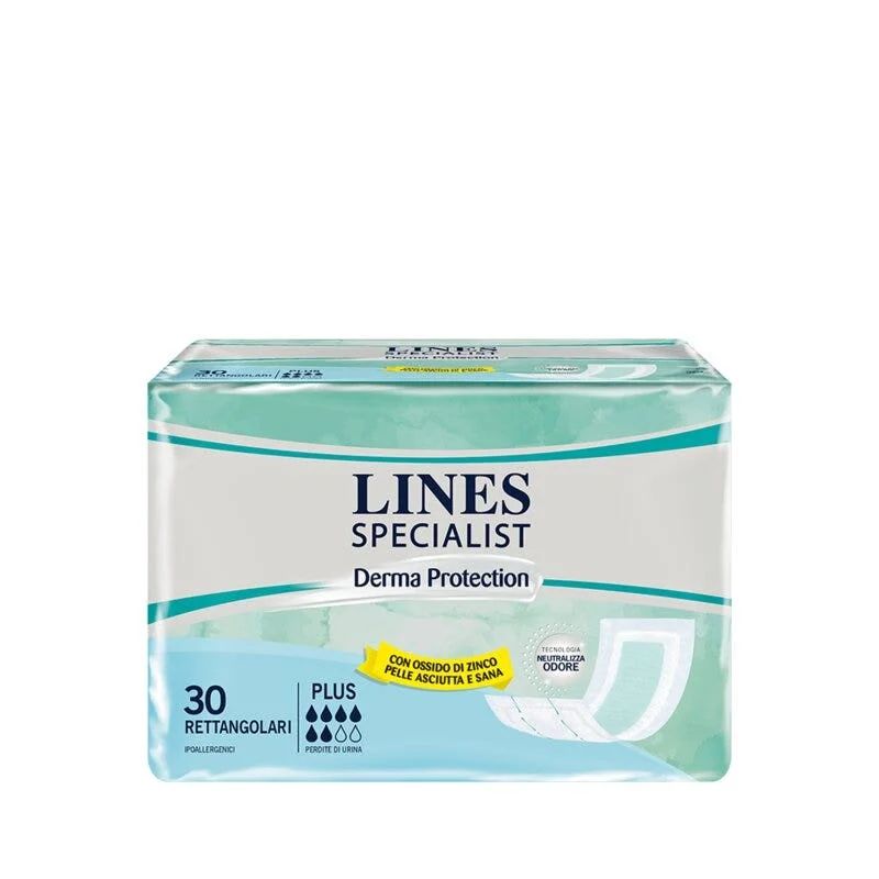 Lines Specialist Derma Protection Pannoloni Rettangolari Unisex Plus 30 Pezzi