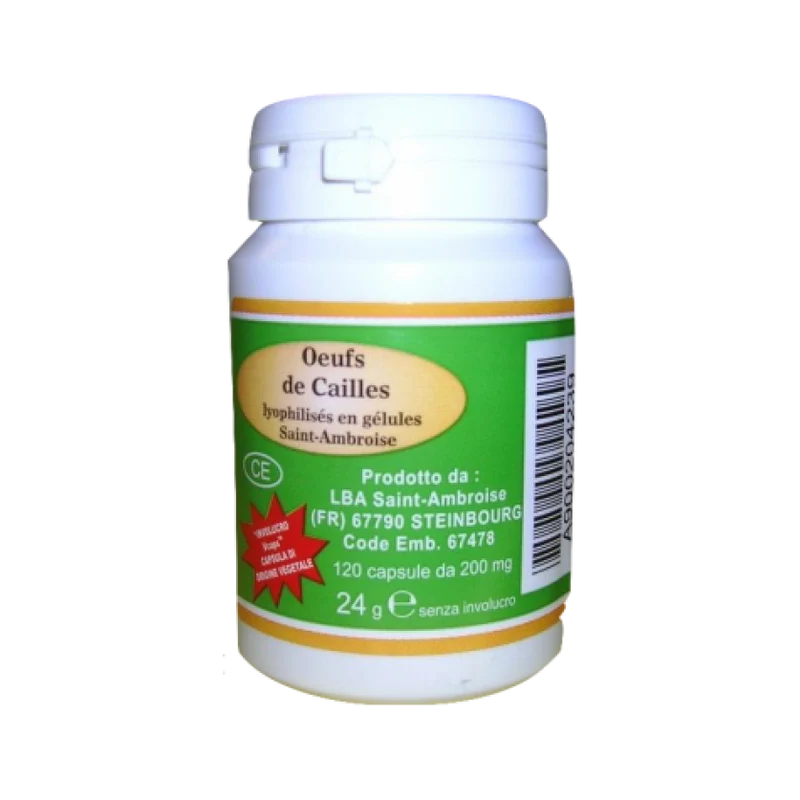 Uova Coturnice Liofilizzate 120 Capsule