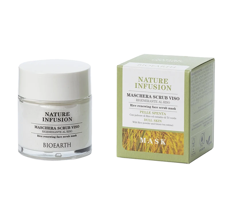 Bioearth Maschera Scrub Viso Riso 100ml