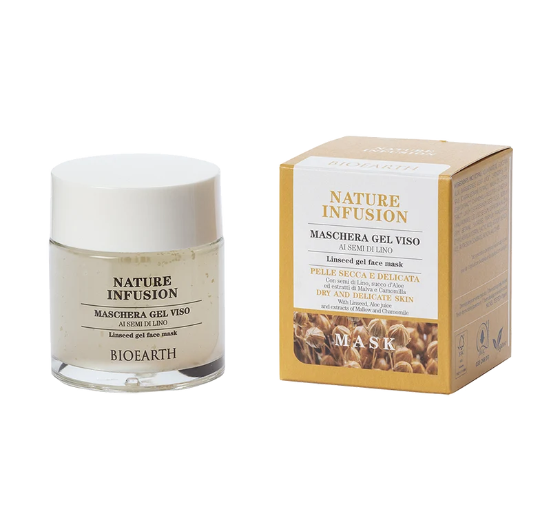Bioearth Maschera Gel Viso Semi Di Lino 100ml