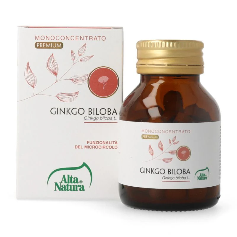 Alta Natura Monoconcentrato Premium Ginkgo Biloba per il microcircolo 100 compresse