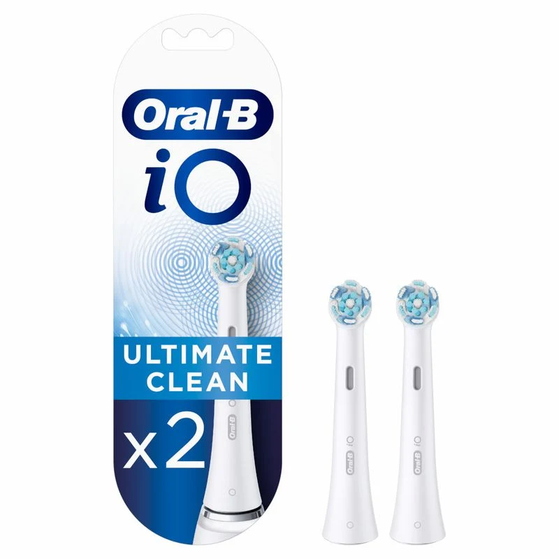 Oral-B Testine Di Ricambio iO Ultimate Clean Bianche 2 Pezzi
