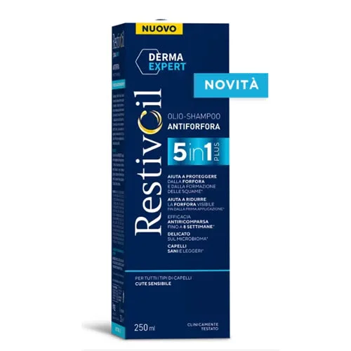 RESTIVOIL DERMA EXPERT SHAMPOO ANTIFORFORA 5 IN 1 250 ML
